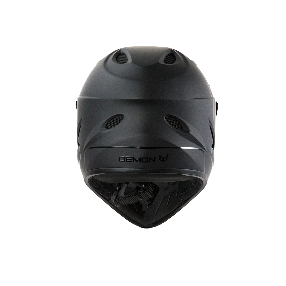 Demon Podium Full Face Bicycle Helmet- Black/Black - Image 4