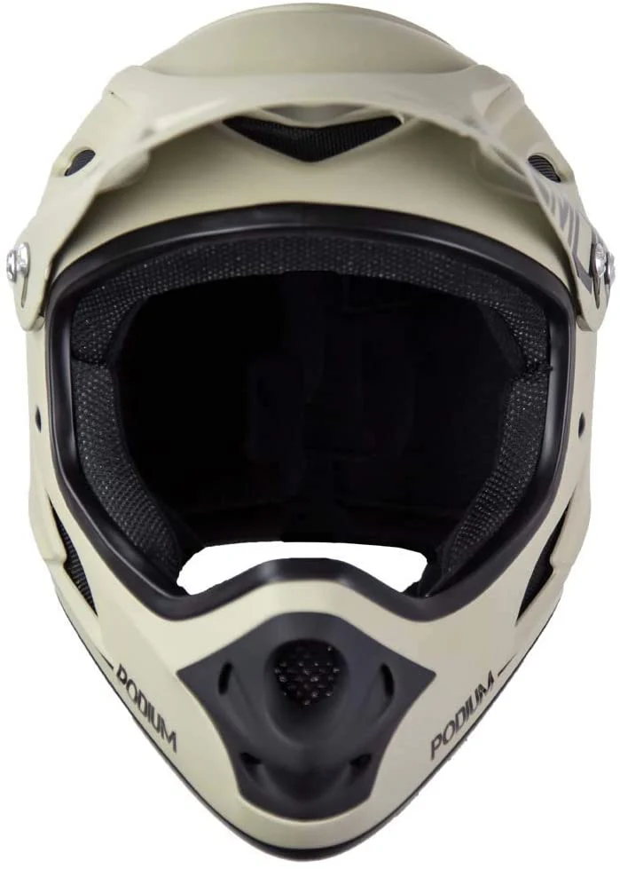 Demon Podium Full Face Bicycle Helmet- Tan/Black - Image 4