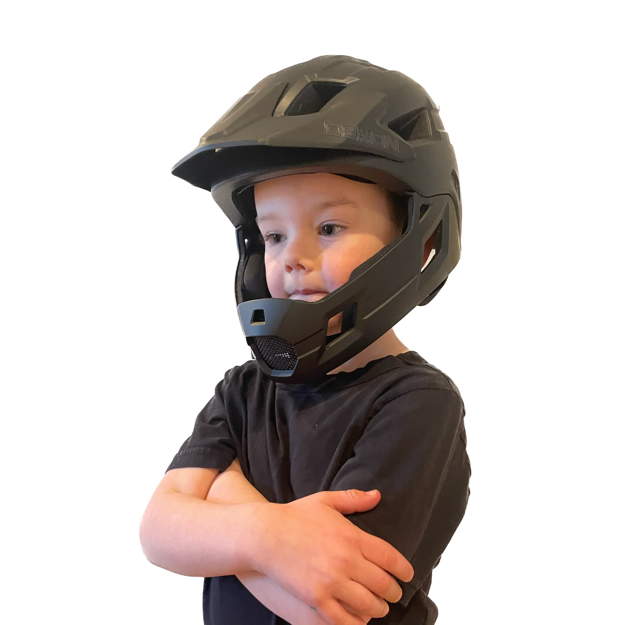 Demon United Youth FR Link Bicycle Helmet Fullface with Removable Chin Guard - Image 3