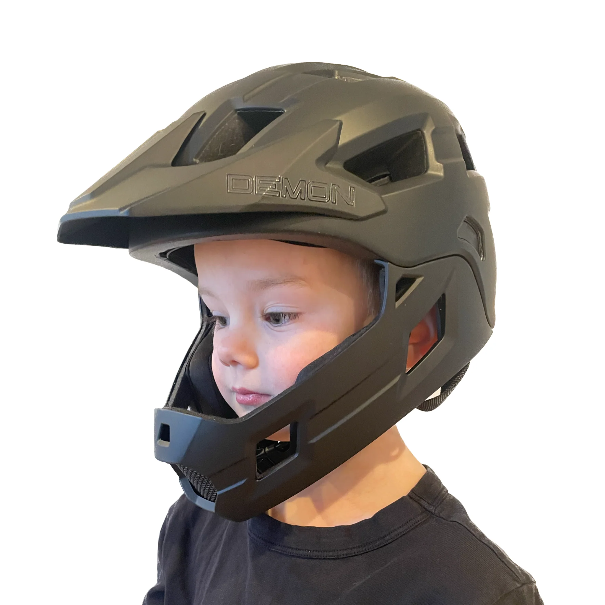 Demon United Youth FR Link Bicycle Helmet Fullface with Removable Chin Guard - Image 5