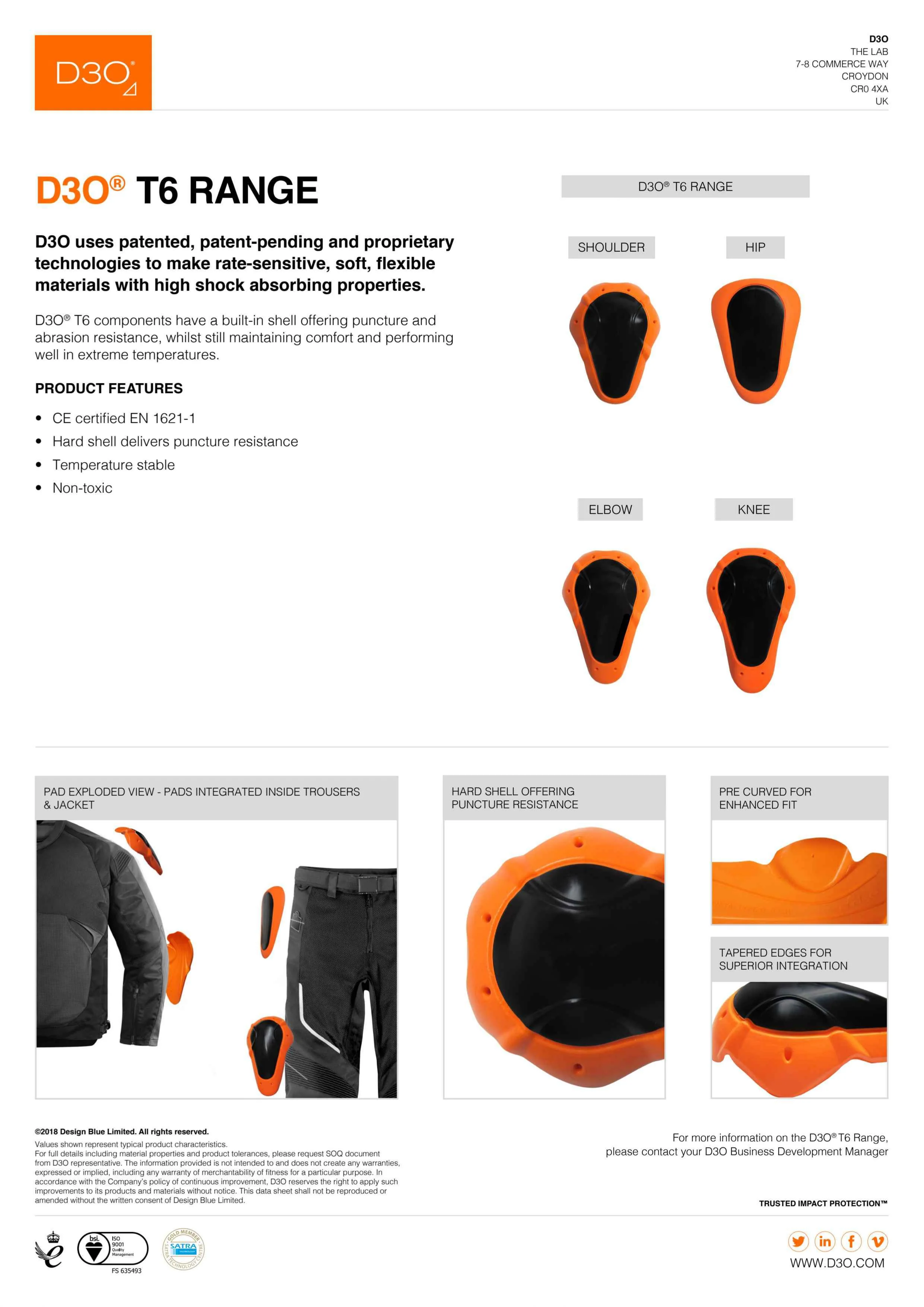 Demon United Hyper X V7 D3O® A.I. Knee Pads | Snowboard & MTB - Image 6